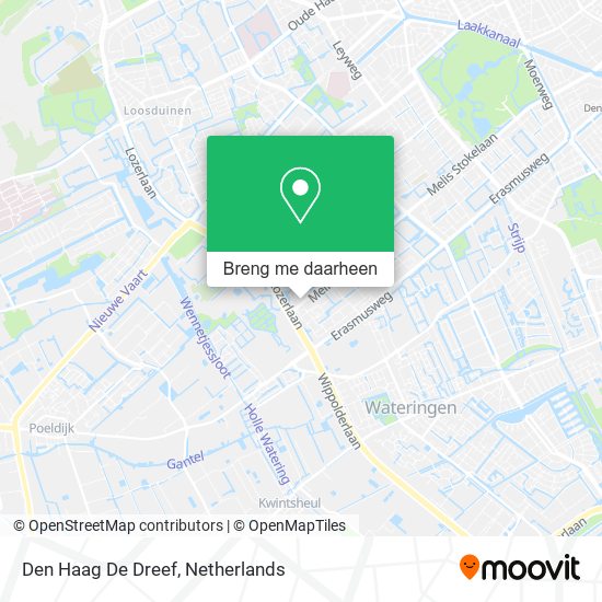 Den Haag De Dreef kaart