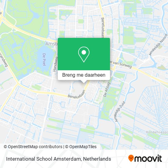 International School Amsterdam kaart