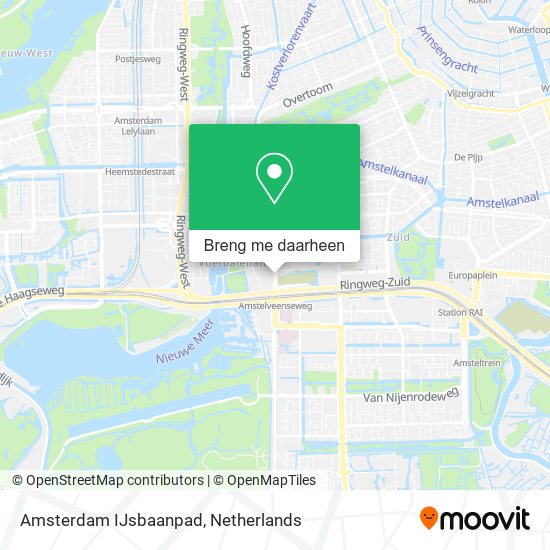 Amsterdam IJsbaanpad kaart