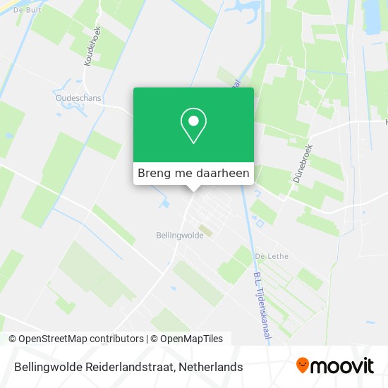 Bellingwolde Reiderlandstraat kaart