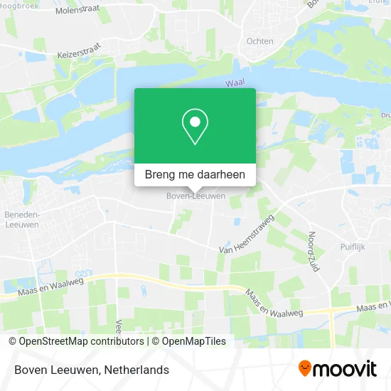 Boven Leeuwen kaart