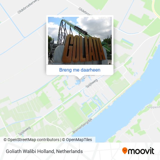 Goliath Walibi Holland kaart
