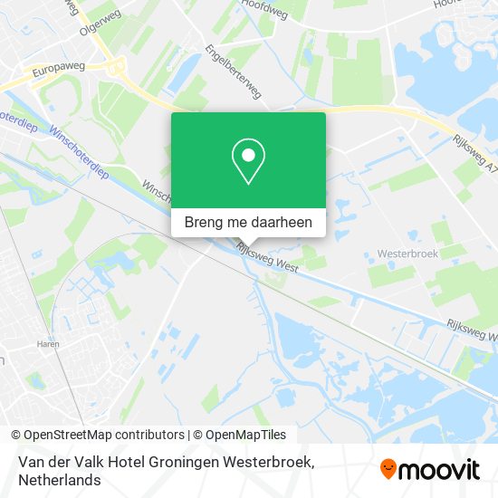 Van der Valk Hotel Groningen Westerbroek kaart