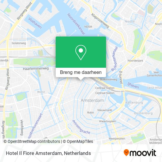 Hotel Il Fiore Amsterdam kaart