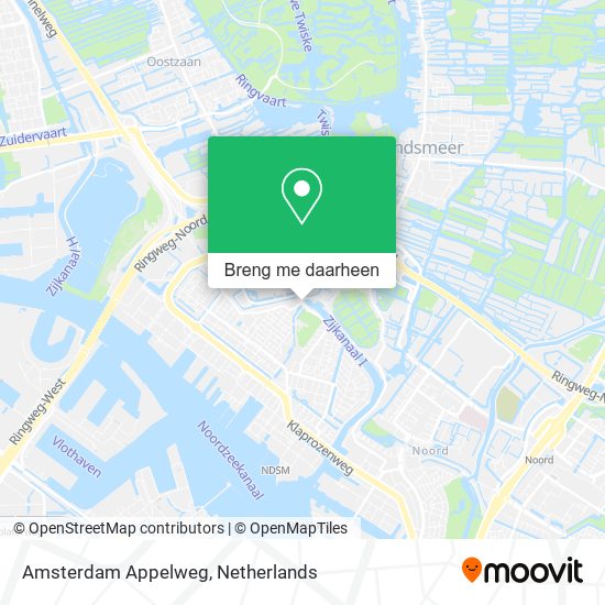 Amsterdam Appelweg kaart