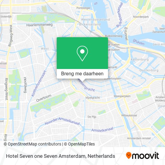 Hotel Seven one Seven Amsterdam kaart