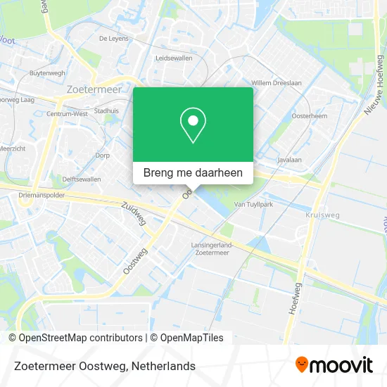 Zoetermeer Oostweg kaart