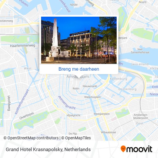 Grand Hotel Krasnapolsky kaart