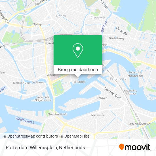 Rotterdam Willemsplein kaart