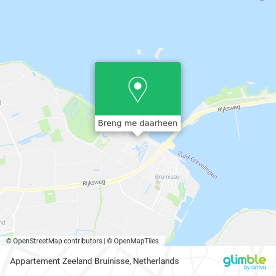 Appartement Zeeland Bruinisse kaart