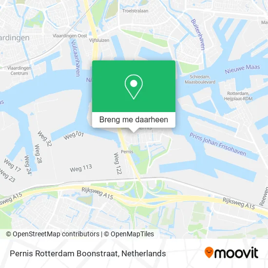 Pernis Rotterdam Boonstraat kaart