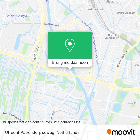 Utrecht Papendorpseweg kaart