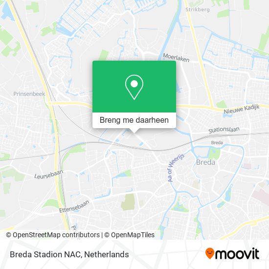 Breda Stadion NAC kaart