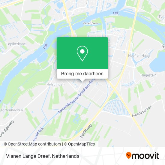 Vianen Lange Dreef kaart
