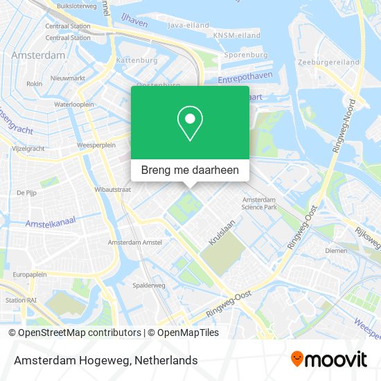 Amsterdam Hogeweg kaart