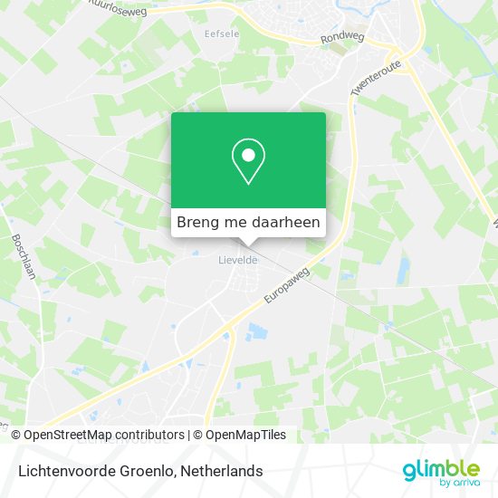 Lichtenvoorde Groenlo kaart