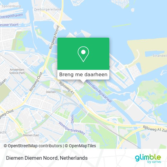 Diemen Diemen Noord kaart