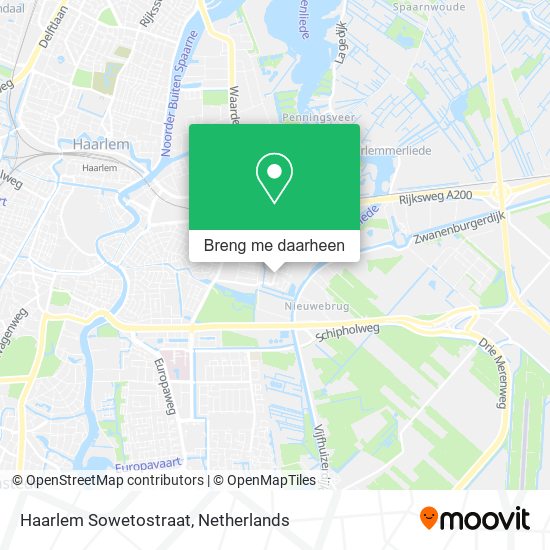 Haarlem Sowetostraat kaart