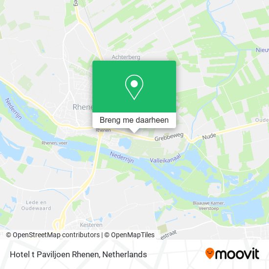 Hotel t Paviljoen Rhenen kaart