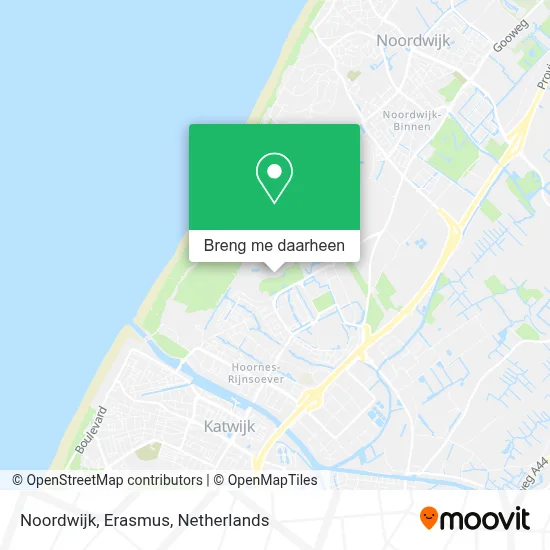Noordwijk, Erasmus kaart
