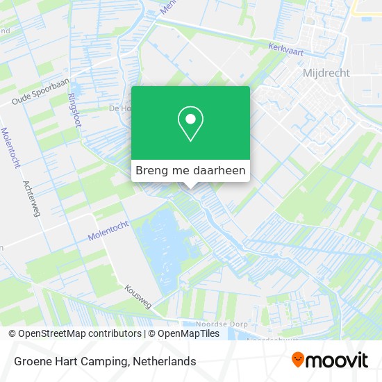 Groene Hart Camping kaart
