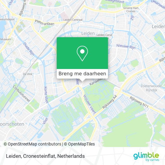 Leiden, Cronesteinflat kaart