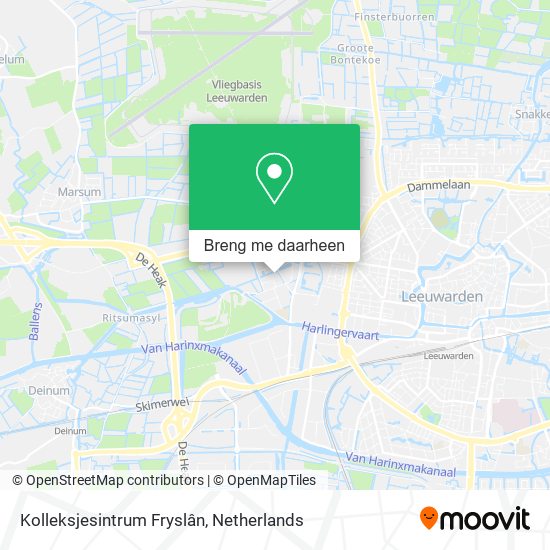 Kolleksjesintrum Fryslân kaart