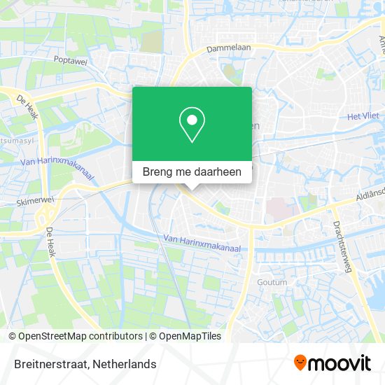 Breitnerstraat kaart