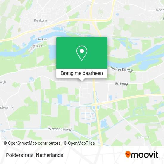 Polderstraat kaart
