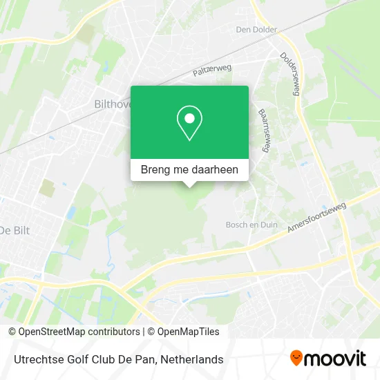 Utrechtse Golf Club De Pan kaart