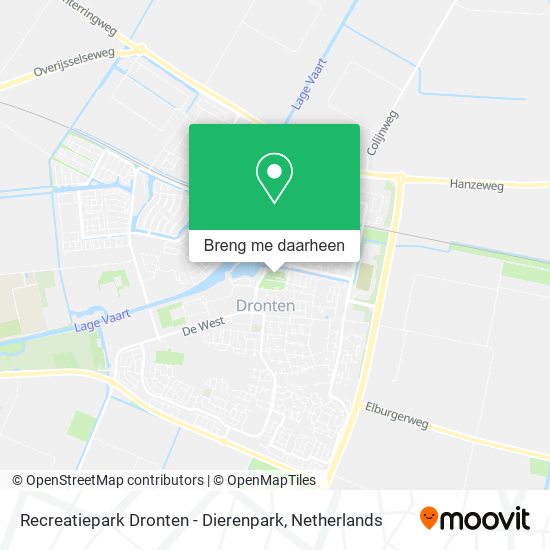 Recreatiepark Dronten - Dierenpark kaart