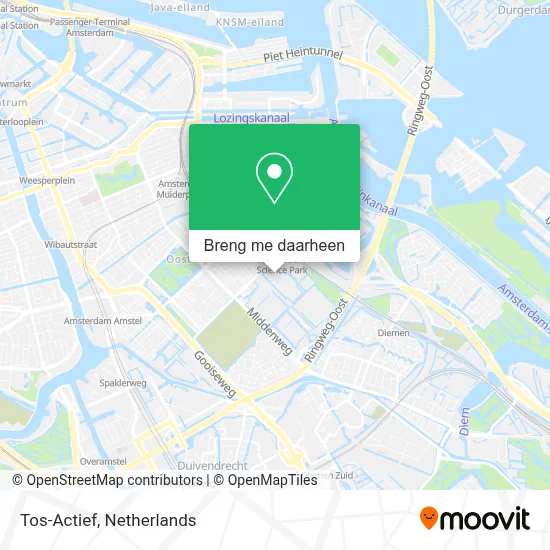Tos-Actief kaart