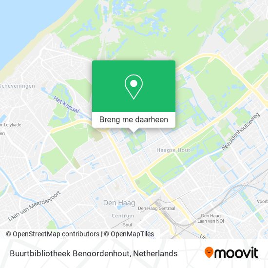 Buurtbibliotheek Benoordenhout kaart