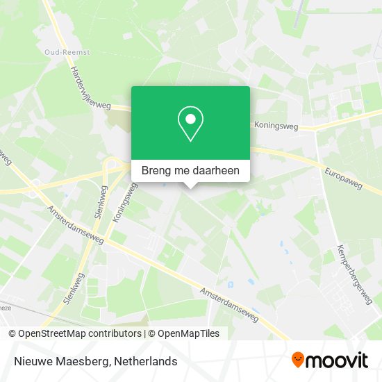 Nieuwe Maesberg kaart