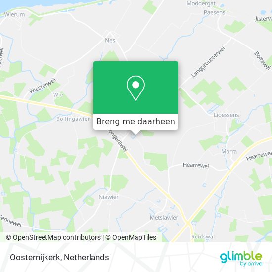 Oosternijkerk kaart