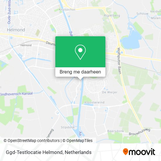 Ggd-Testlocatie Helmond kaart