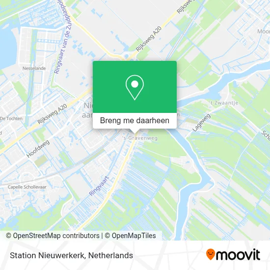 Station Nieuwerkerk kaart