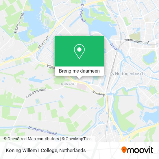 Koning Willem I College kaart