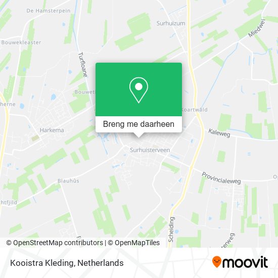 Kooistra Kleding kaart