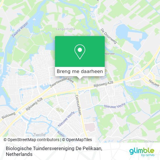 Biologische Tuindersvereniging De Pelikaan kaart