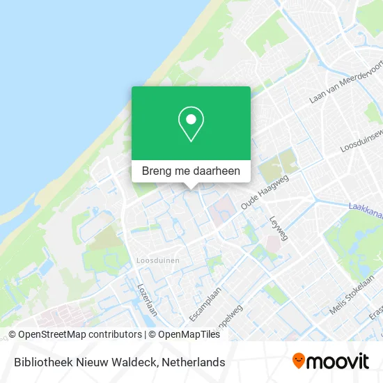 Bibliotheek Nieuw Waldeck kaart