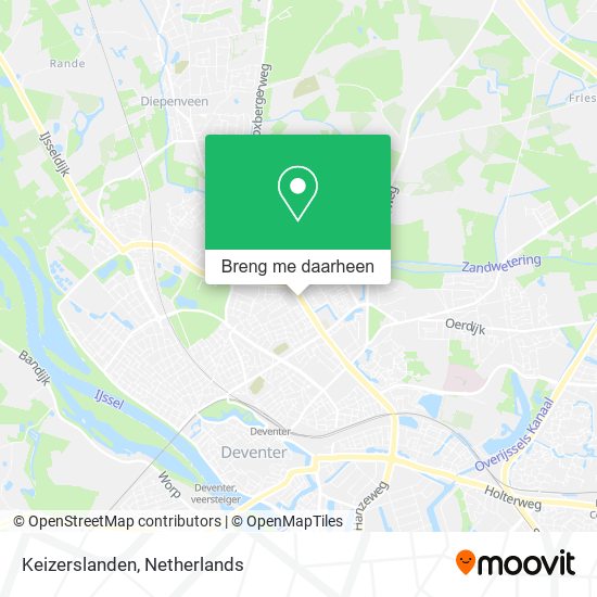 Keizerslanden kaart