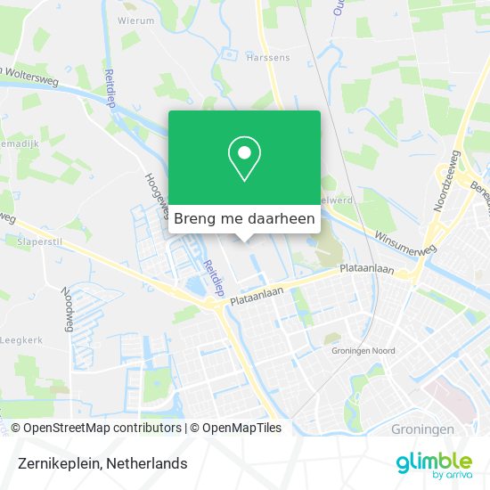 Zernikeplein kaart