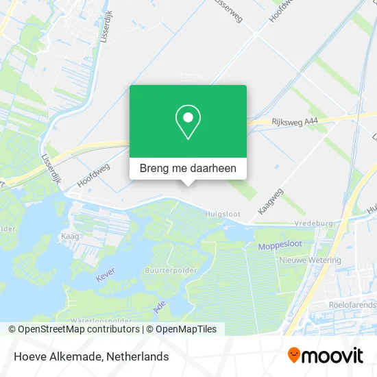 Hoeve Alkemade kaart