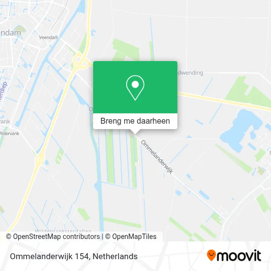 Ommelanderwijk 154 kaart