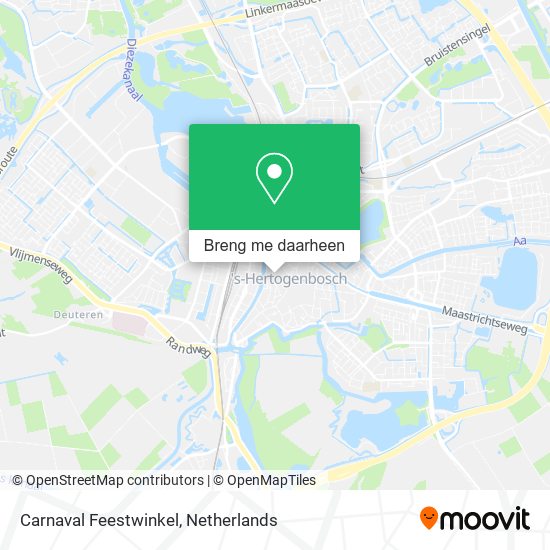 Carnaval Feestwinkel kaart