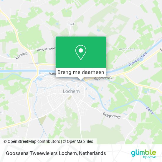 Goossens Tweewielers Lochem kaart