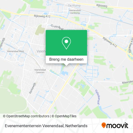 Evenemententerrein Veenendaal kaart