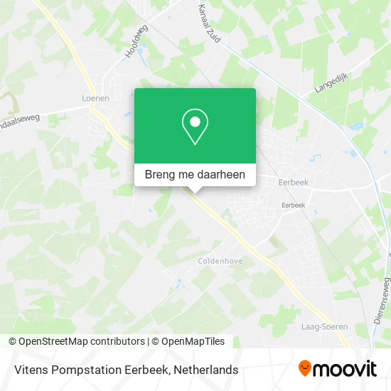 Vitens Pompstation Eerbeek kaart