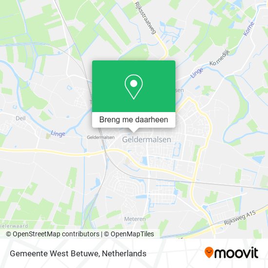 Gemeente West Betuwe kaart